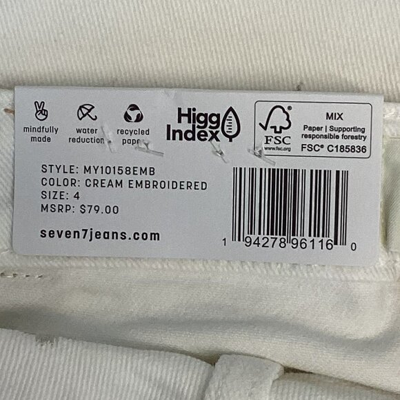 SEVEN7 90s Straight Jeans‎ Floral Print - 4 - Picture 6 of 6